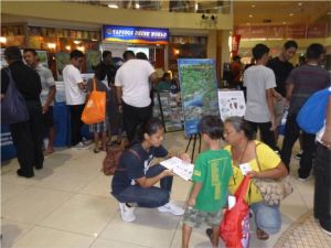 Melanie Mesa Blas' students shared what they learned about climate change in Micronesia with Guam residents during a Disaster Preparedness Fair. Students' staffing of interactive booths was part of a pilot project with the Department of Agriculture, one of the organizations that partners with Blas.